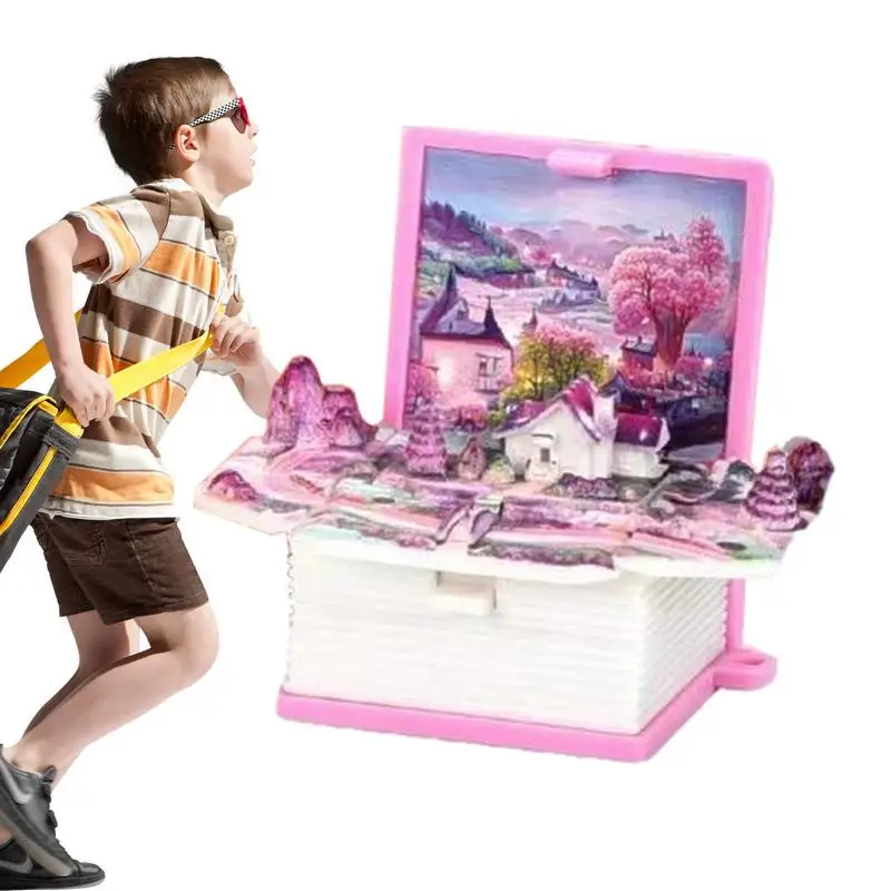 

3d Mini Popup Book Keychain Backpack Keychain Toy Cute Keychains For Car Keys Small Gift For Boys Girls Fun Charming