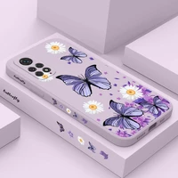 purple butterflies phone case for xiaomi redmi note 11 11s 11t 10 10a 10t 10s 9t 9 8 7 pro plus 10c 9a 9c 9t 4g 5g cover