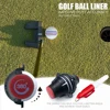 360 Degree Rotating Golf Ball Liner Marker Template Accuracy Aids Golf Tools 6