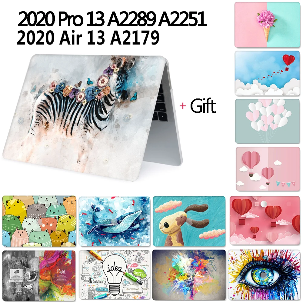 

2020 Laptop Case For MacBook Pro 13 Case with Touch Bar Laptop Cover For MacBook Air 13 Case For Model A2179 and Keyboard cover