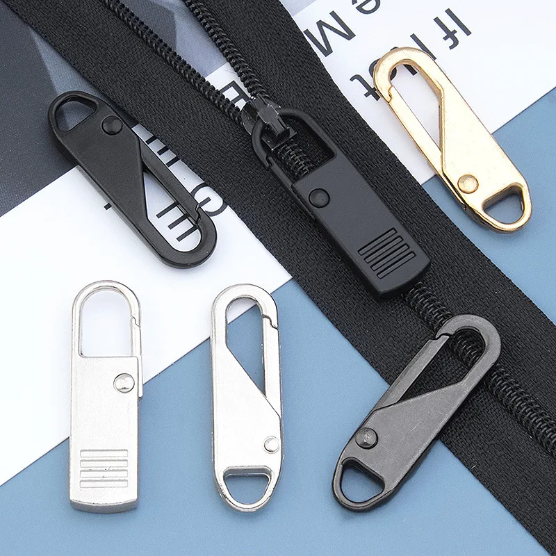 

Detachable Zipper Head Universal Metal Zipper Pull Replacement Zip DIY Suitcase School Bag Clothes Home Sewing Craft Accessories