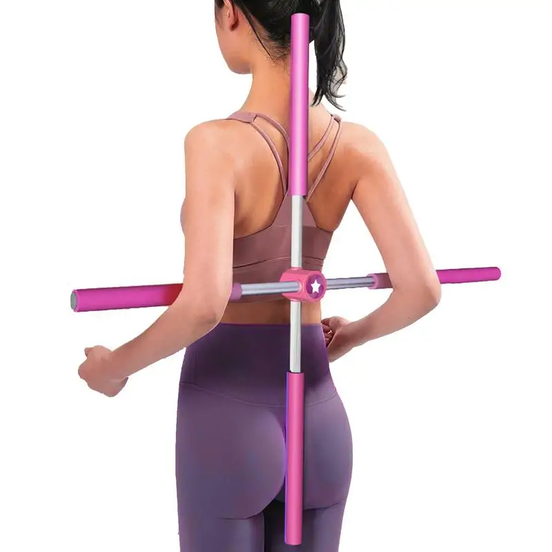 

Posture Corrector For Adult Kids Back Brace Posture Corrector Yoga Sticks Stretching Tool Retractable Design Humpback Correction