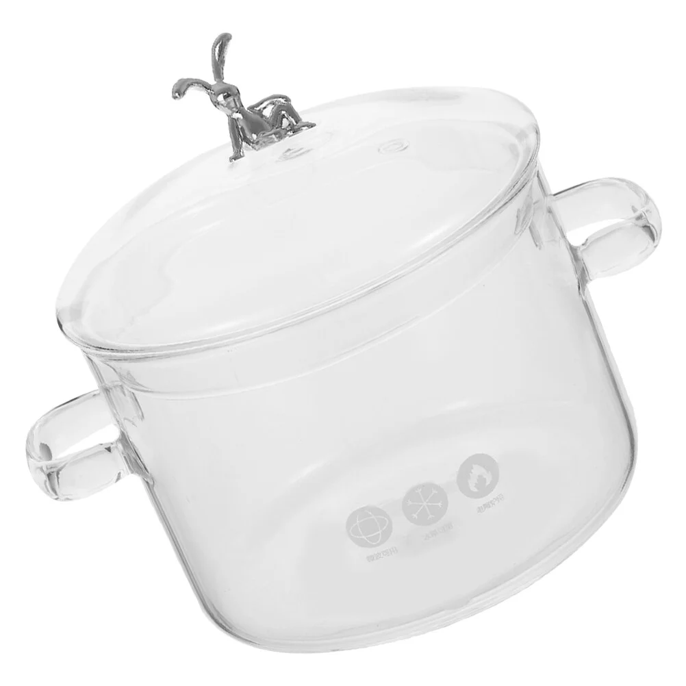 

Furnace High Borosilicate Heat-resistant Glass Pot Kitchen Stockpot Household Stew Cooking For Stove