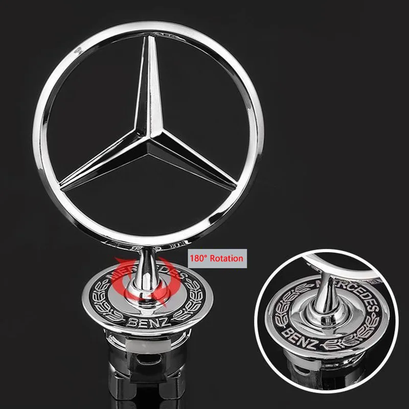 Металлическая хромированная 3d-эмблема на переднюю капот автомобиля 44 мм логотип