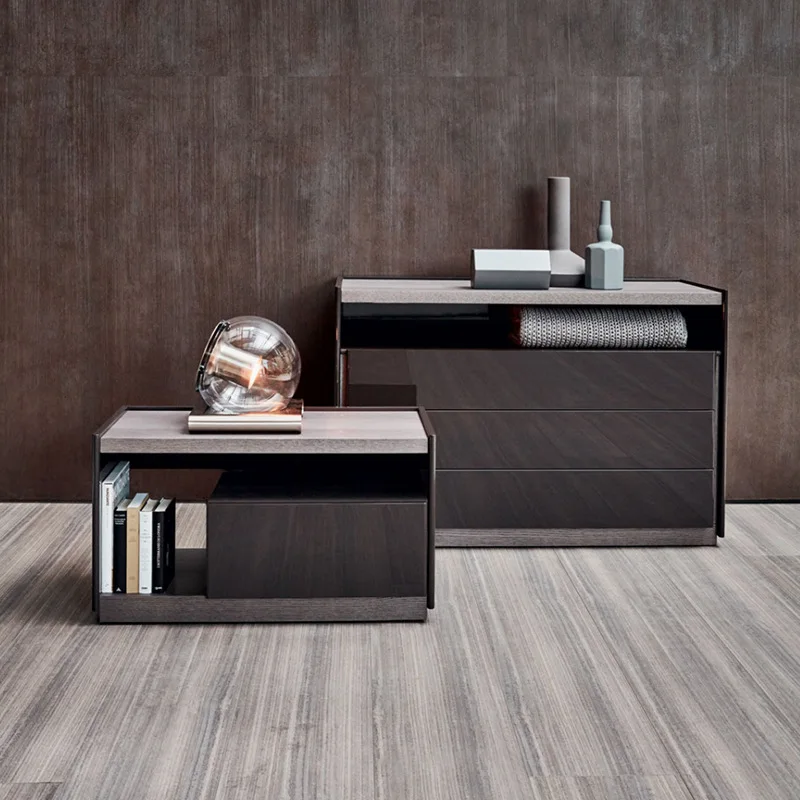 

Dresser Wooden Bedside Table Drawers Modern Cabinet Mobile Chest Bed Side Table Mid Century Cabinet Chevet Chambre Furniture