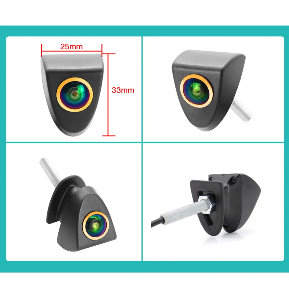 QMKJ 4K AHD 1080P HD Автомобильная камера с логотипом переднего вида для Toyota Camry Corolla RAV4 REIZ