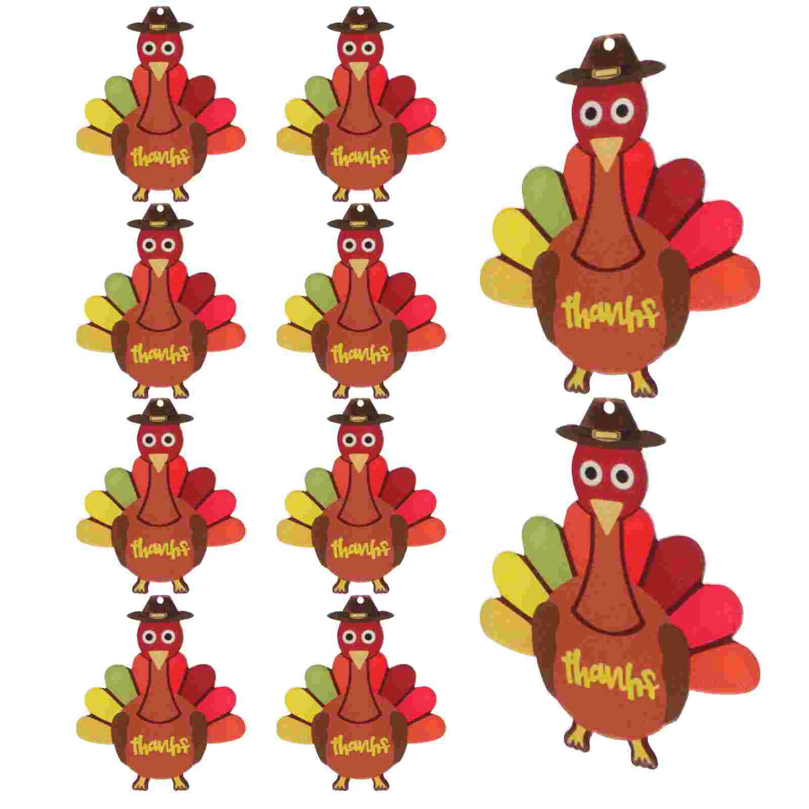 

10 Pcs Earrings Fall Decor Jewelry Making Accessories Acrylic Thanksgiving Charms