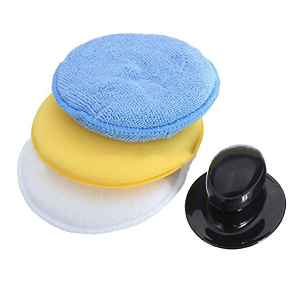 

Car Waxing Tools Polishing Sponge 12.5cm Applicator Pads Auto Care Supplies