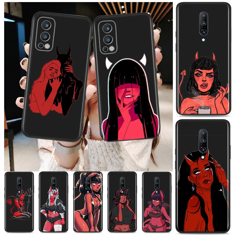 

Женский чехол с рисунком прекрасного дьявола для OnePlus 9 9R Nord CE 2 N10 N100 8T 7T 6T 5T 8 7 6 Pro Plus 5G, силиконовый чехол