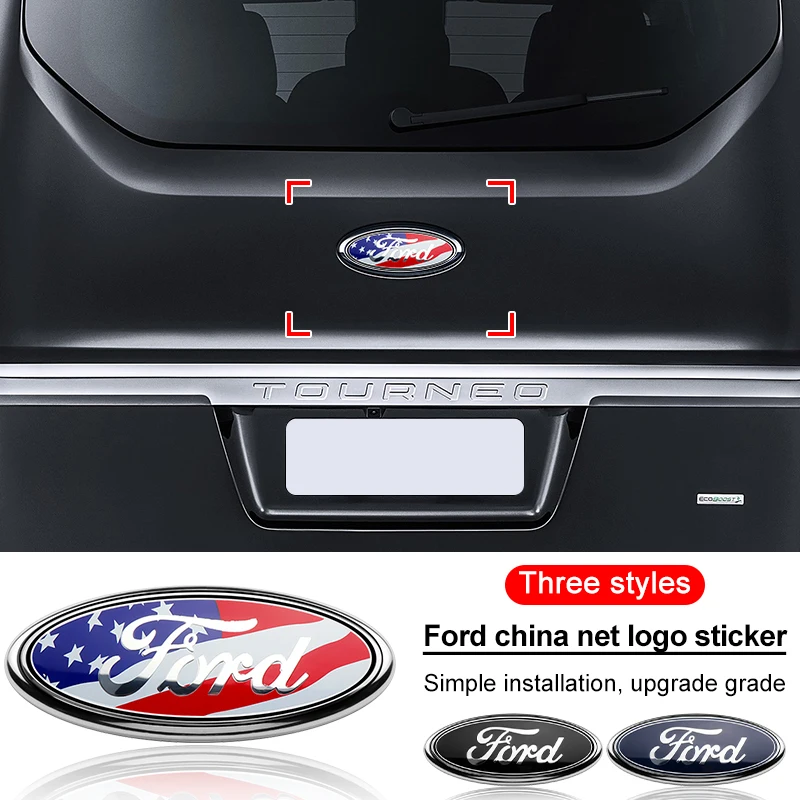 Фото 1 шт. Эмблема-наклейка на капот, радиатор, крышку багажника для Ford Focus Mondeo Kuga Fiesta MK7 Escort Edge 2 4 MK2 MK4 №1