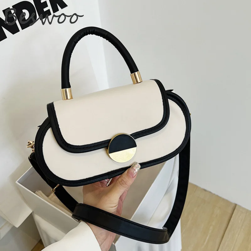 

Модная женская роскошная сумка в Корейском стиле, овальные маленькие сумочки для женщин, простая повседневная сумка через плечо, качествен...