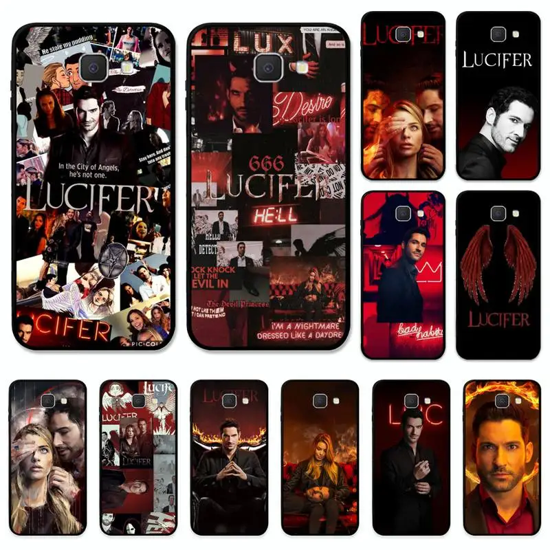 

American TV Degenerate angel Lucifer Phone Case for Samsung J7 J5 J2 Pro Prime J6 J4 Plus J8 A72 A52 A42 A32 A21 Soft Tpu Cover