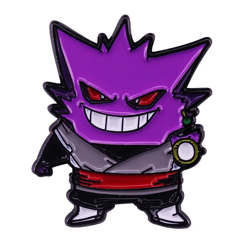 Креативная мультяшная Милая брошь с покемоном серия Gengar металлический значок
