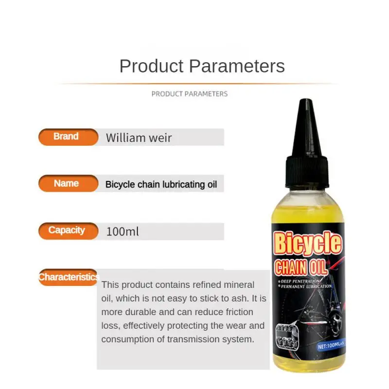 100ml Bicycle Long-lasting Chain Lubricant Wax Maintenance Oil Mountain Bike Anti-rust |