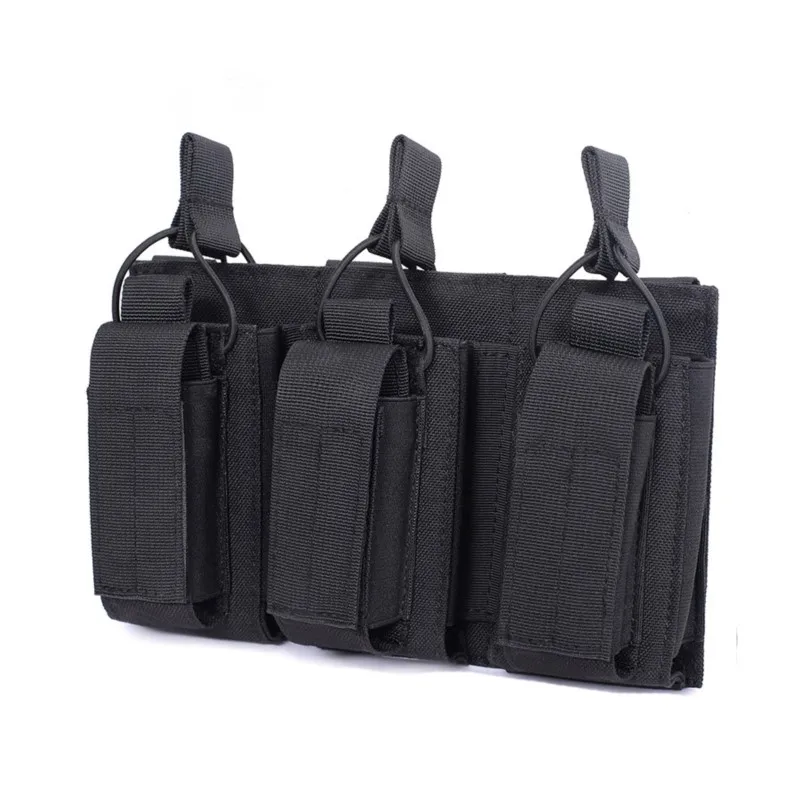 

Tactical Magazine Bag MOLLE Military Equipment Combat Rifle Pistol Accessories Double Layer magazine holder for M4 M14 M16 AK AR
