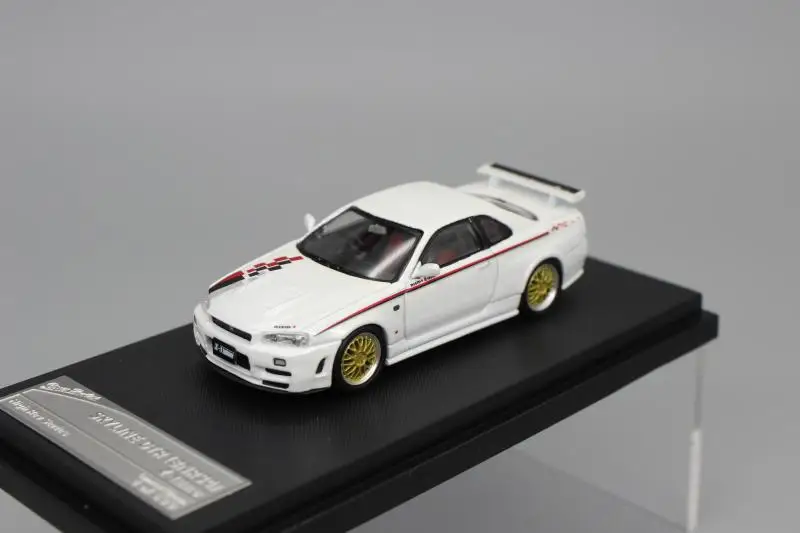 Автомобиль Автомобильный литая 1:64 для Nissan skyline R34 GTR Nismo