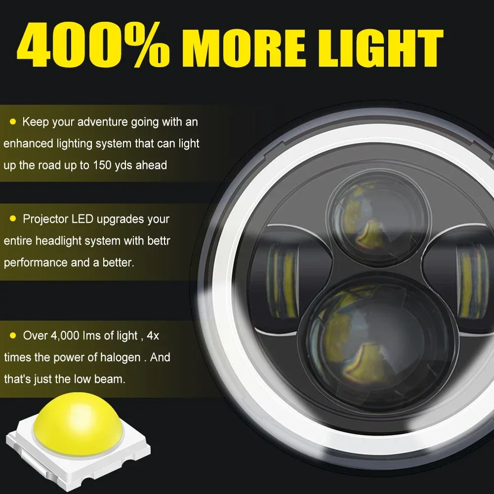 Высококачественные модифицированные автомобильные фонари для мотоцикла Wrangler SUV