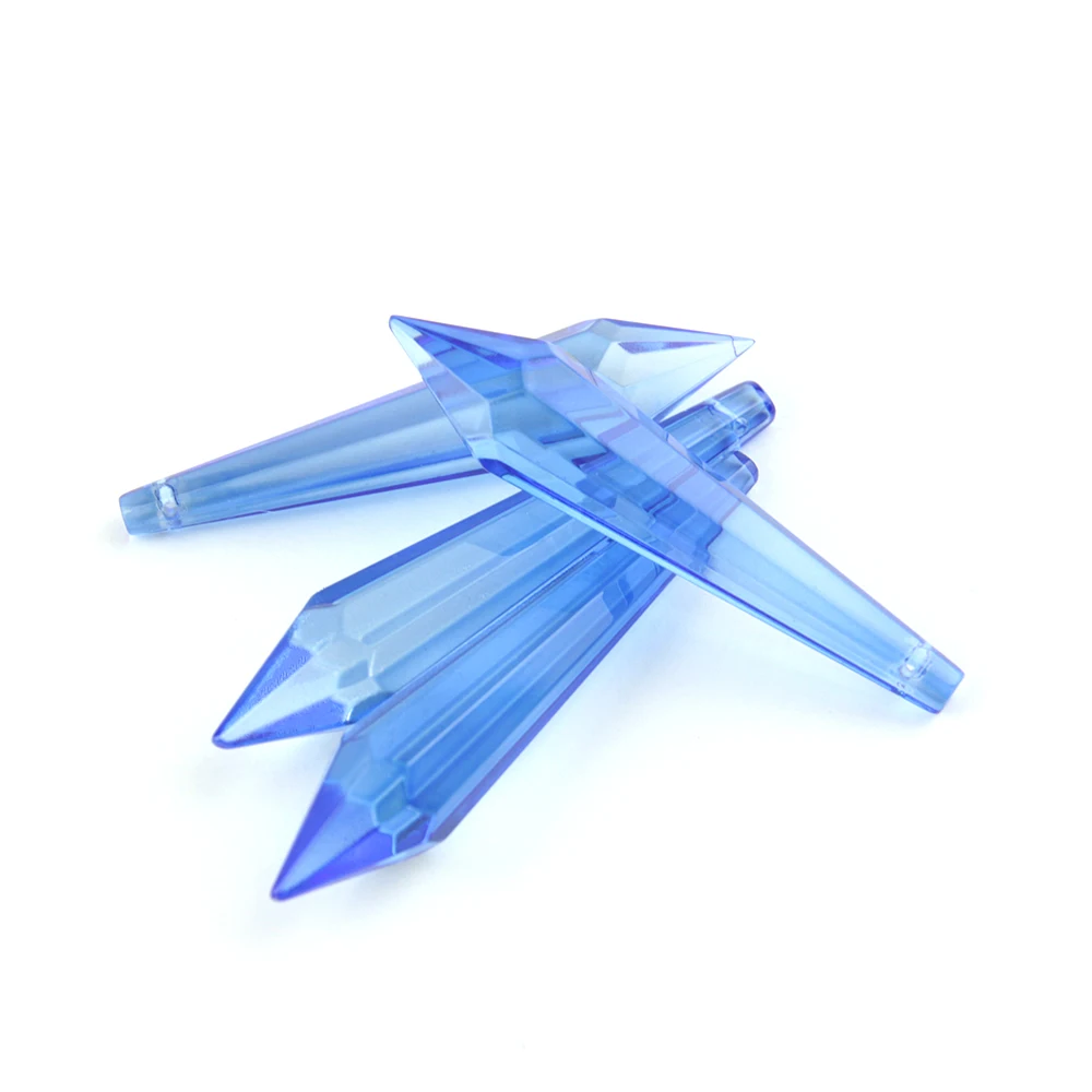 Синяя хрустальная люстра K9 украшение для торта граненые стеклянные U-образные