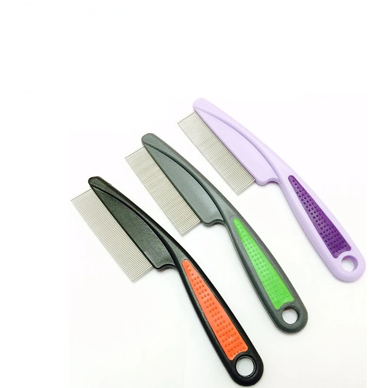 

Расческа для домашних питомцев, Однорядная игла, из нержавеющей стали, для блох, собак