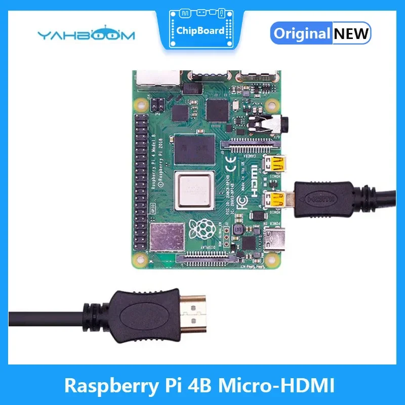 Кабель Micro-HDMI высокой четкости 4K кабель для монитора передачи данных Raspberry Pi 4B/5 30