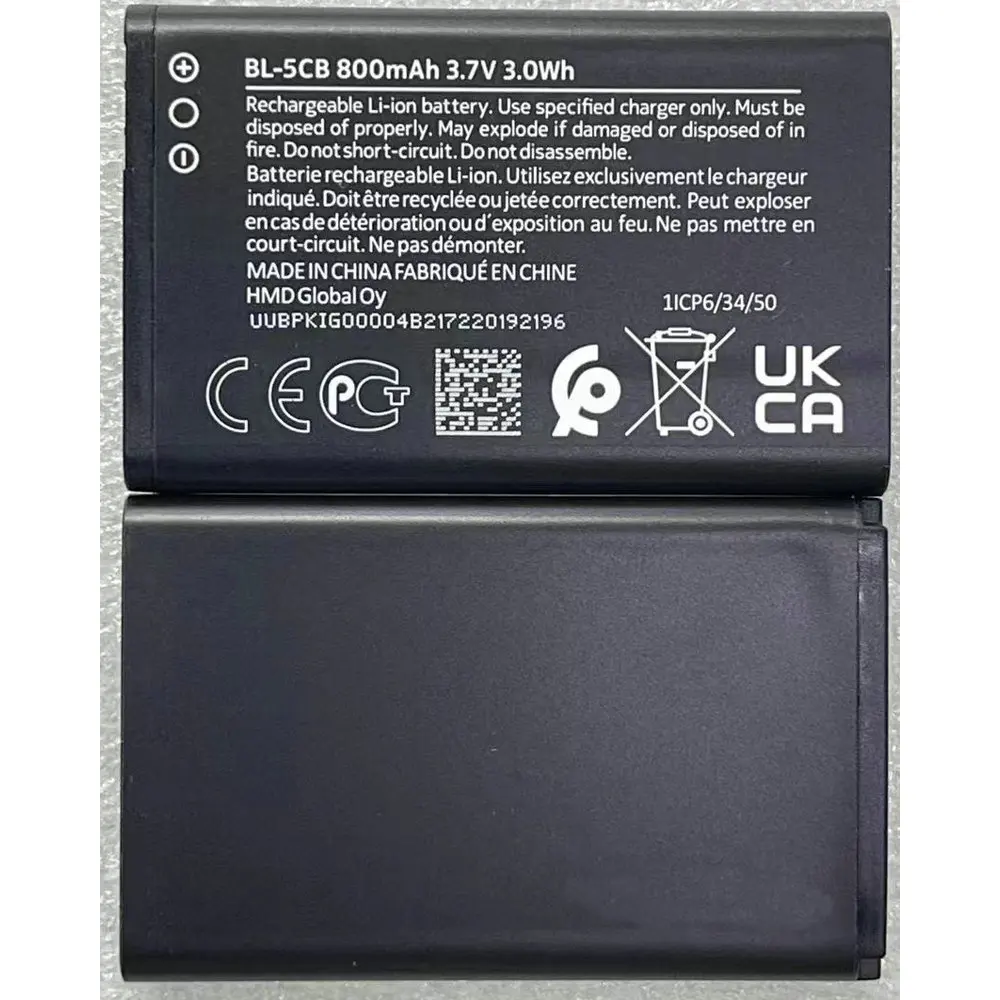 

Brand New High Quality 800mAh BL-5CB Battery For Nokia 3600 3660 6620 6108 3108 2135 N91 1280 Mobile Phone
