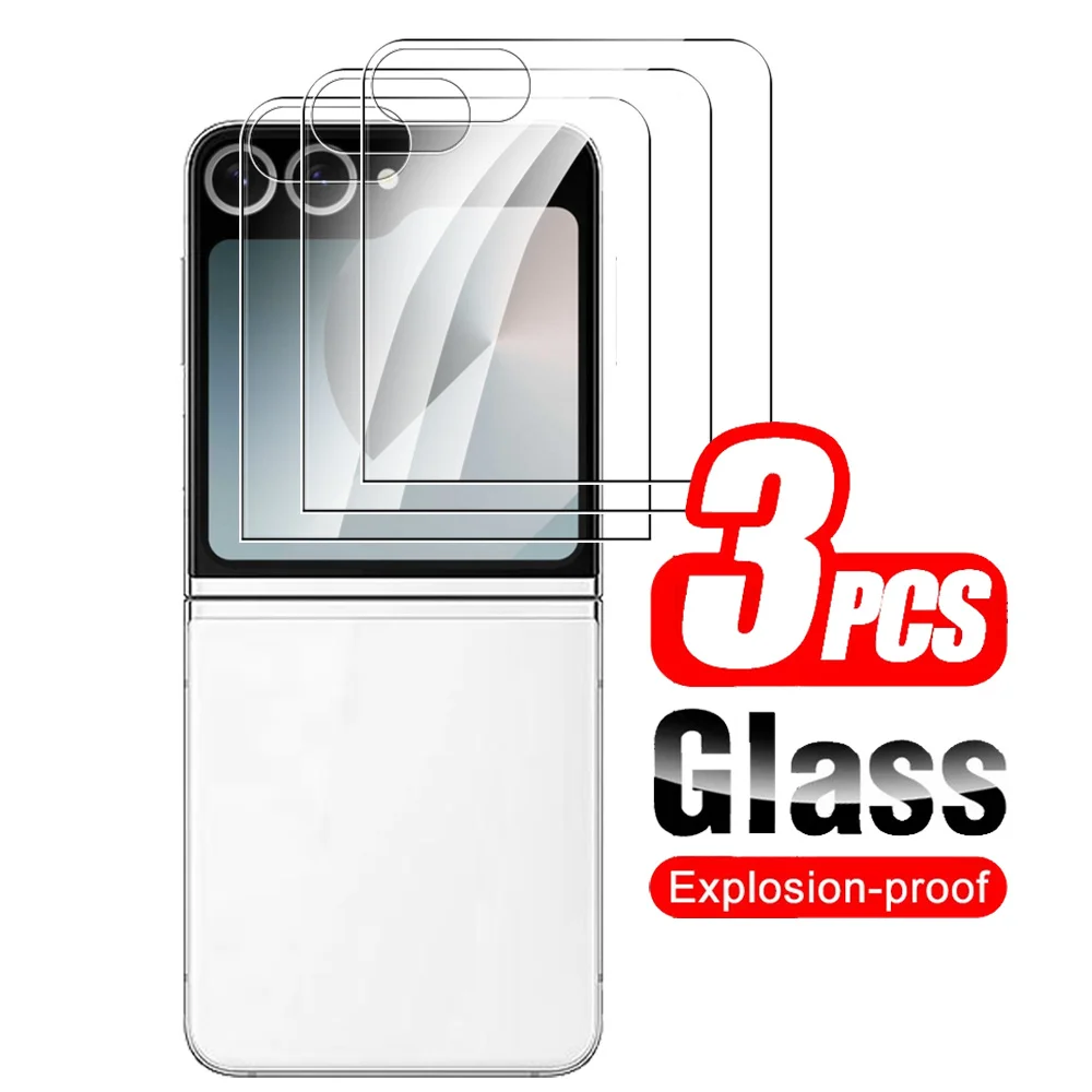 Закаленное стекло для Samsung Galaxy ZFlip 6 Z Flip Flip6 ZFlip6 5G 2024 3 шт.