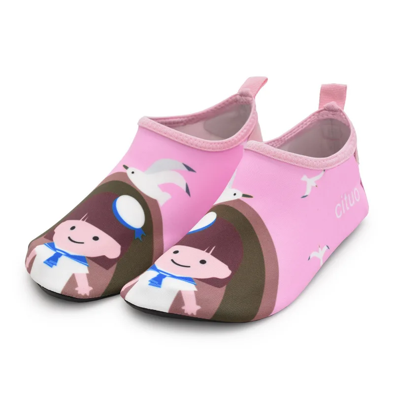 

New Children's Couple Parent-child Diving Leather Shoes Soft And Comfortable Breathable Beach Swimming Pool Indoor Floor Socks