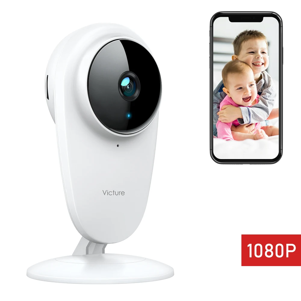 Victure PC420 1080P FHD Baby Monitor Pet Camera, 2.4G Wireless Indoor Home Security Camera for Baby/Pet Works with iOS & Android