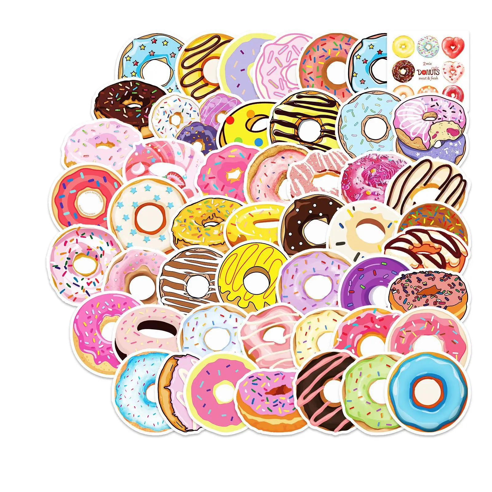 

10/30/50 шт., водостойкие наклейки для скейтборда, холодильника