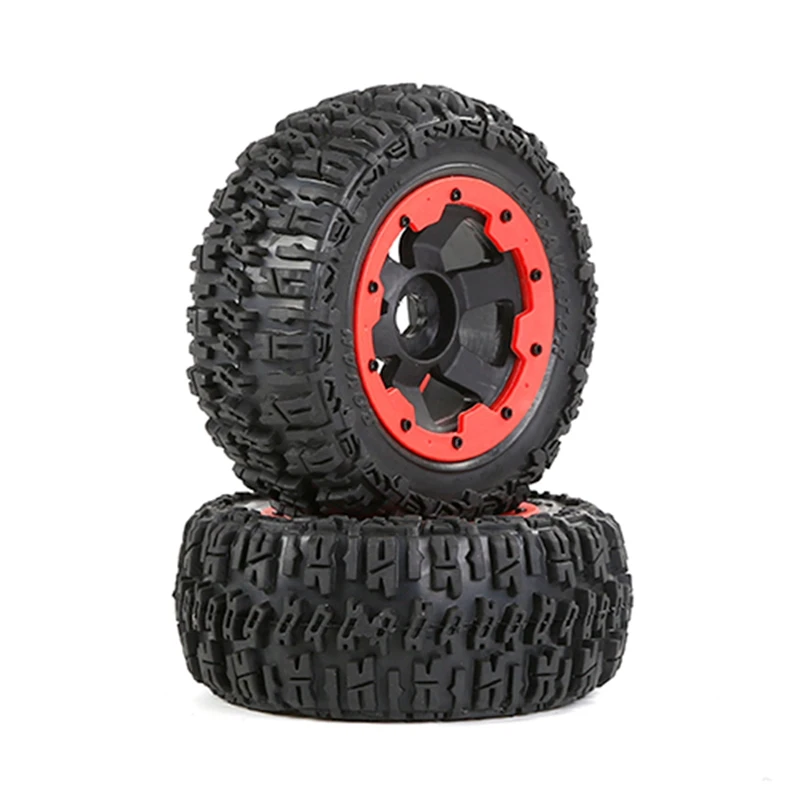 

Off-Road Rear Rubber Tyres For 1/5 HPI ROFUN BAHA ROVAN KM BAJA 5T/5SC/5FT Rc Car Toys Replacement Accessories Red