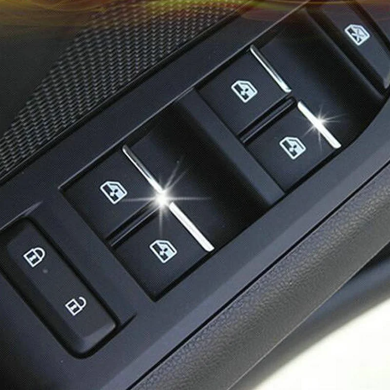 7 шт./набор, декоративные пуговицы для подъема окон автомобиля