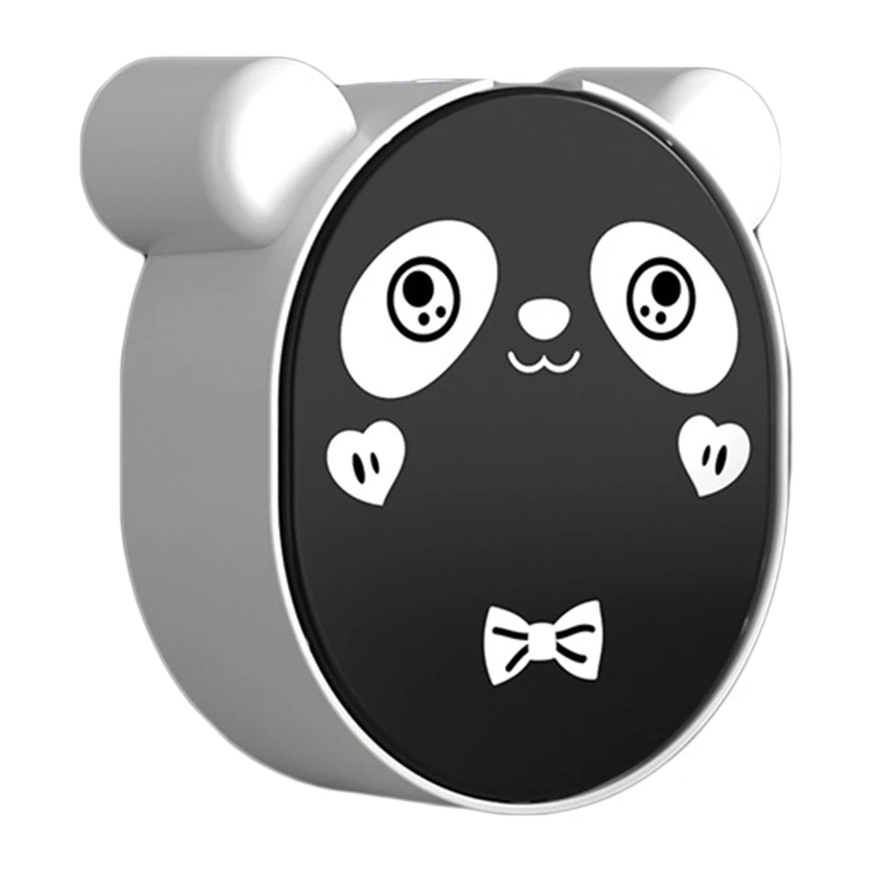 

Cute Panda Soap Holder Flip Lid Drain Soap Box Wall-mounted Drain Soap Rack for Kitchen Bathroom Easy to Install