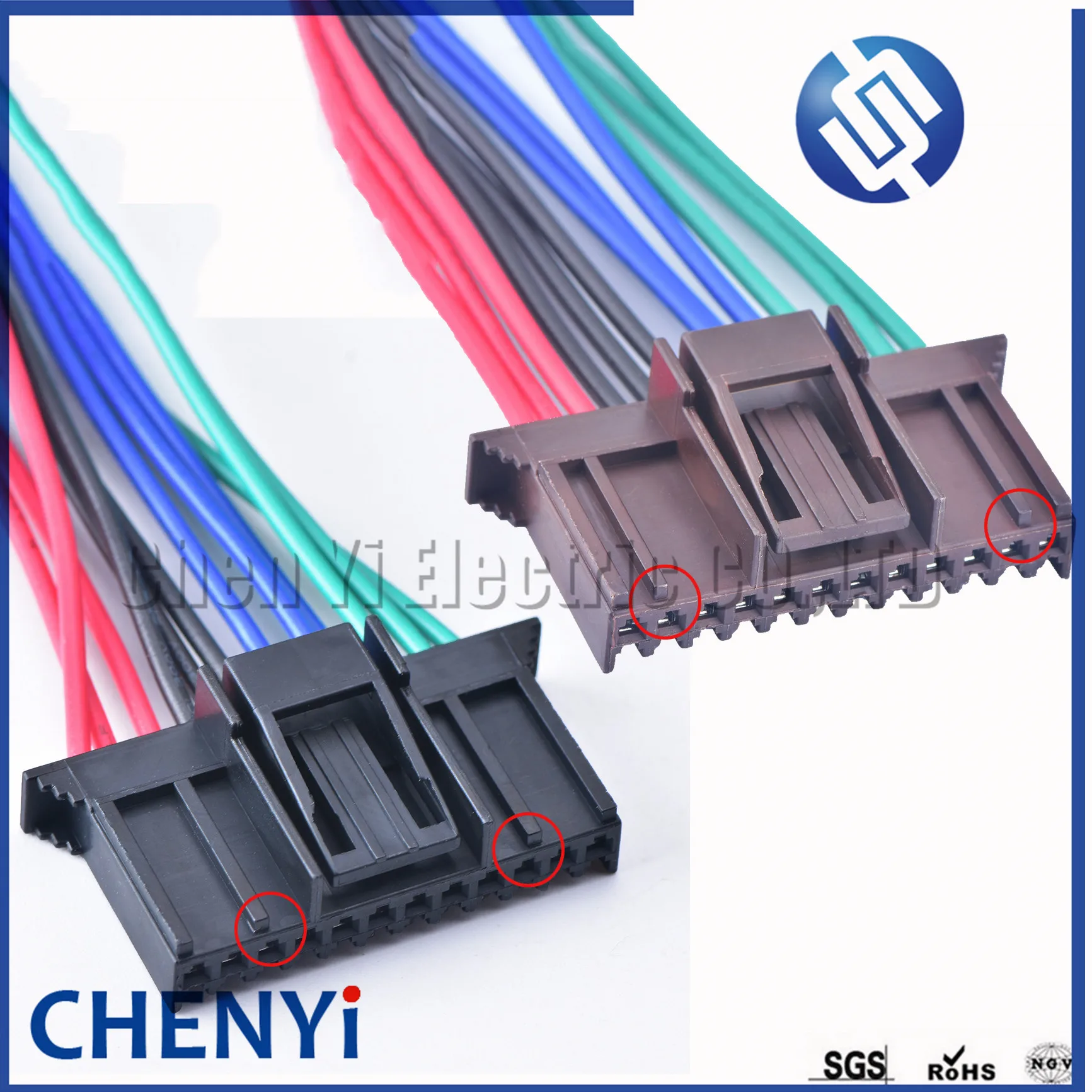 

Delphi 12 Pin plastic housing plug 12p FCI wire harness connector 211 PC122S0017 211PC122S0017 with 15 cm 18awg pigtail plug