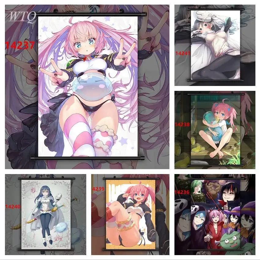 That Time I Got Reincarnated As A Slime Milim Nava Izawa Shizue Холст Картина Аниме Плакаты Настенная