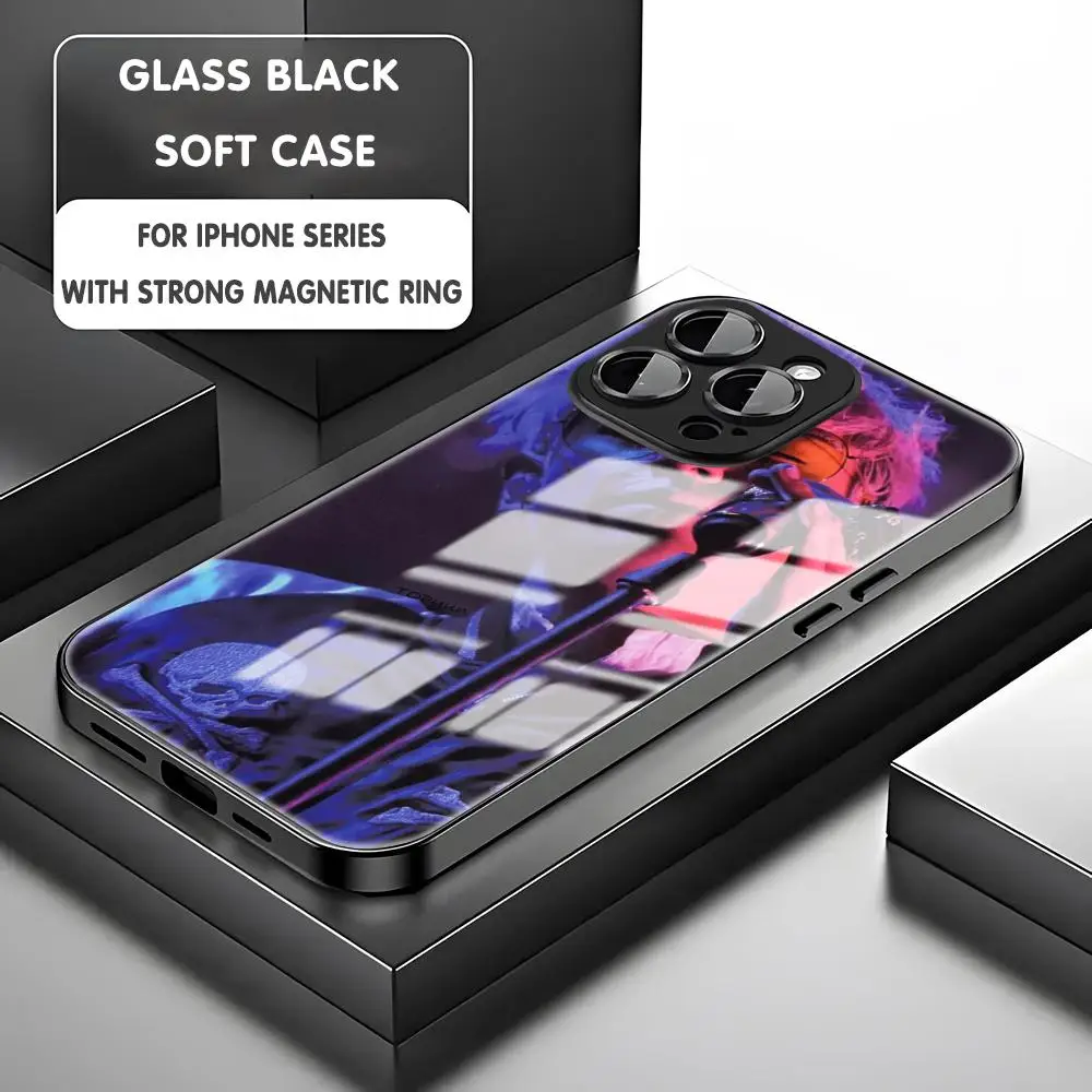 Чехол для телефона K-Pop TOP Choi Seung Hyun ins iPhone 16 15 14 13 12 11 X XR XS 8 Plus Mini Pro Max стеклянный