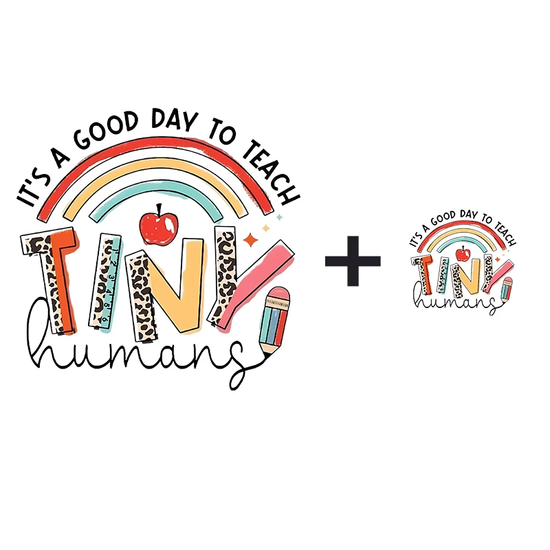 Drawing Patches For Clothes Fashion Kids Letter Thermal Stickers Washable Diy Iron On Sticker Heat Transfer Thermo Decal