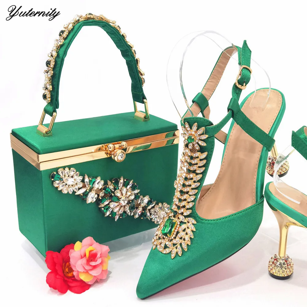 Лидер продаж женские босоножки золотого цвета комплекты обуви и сумок новейшая