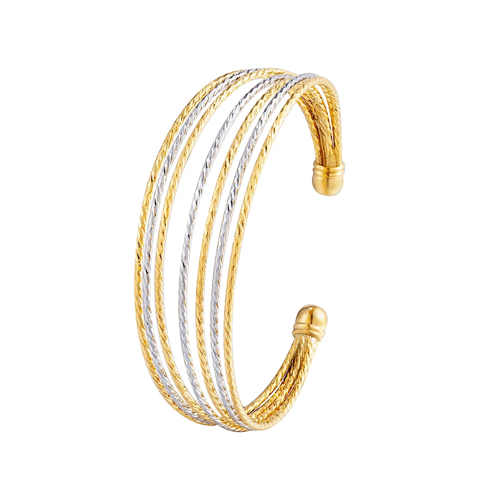 

2022 Trend Fashion Korea USA Simple Lady Bangle for Women Temperament Exquisite Luxury Bracelets Jewelry Gold and Silver Jewelry