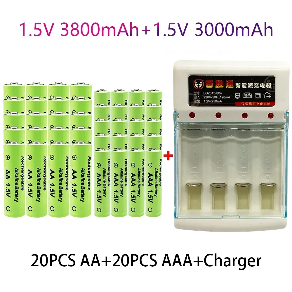 

Free shipping hot selling 100% original 1.5V AA 3800 mAh nickel hydrogen battery computer+AA 3000 mAh charging clock, mouse toy