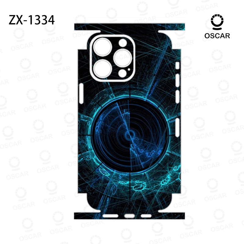 Фото Обертка OscarSkinZ для iPhone 16 Pro Max, наклейка 15, 14 Plus, задняя пленка 13 12, мини-защитная наклейка, боковая рамка, задняя защита №3