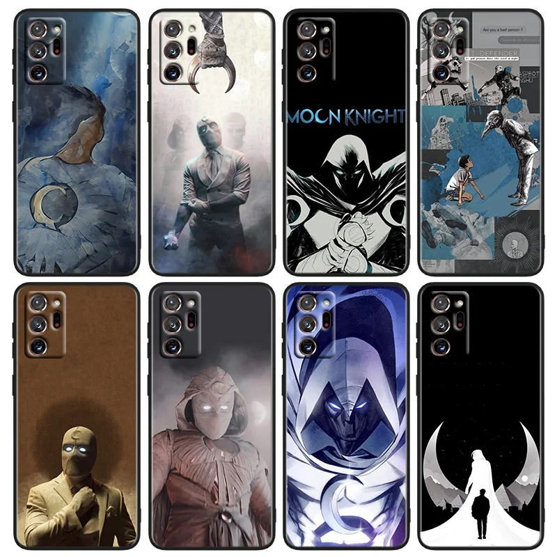 

Marvel Moon Knight Phone Case For Samsung M33 M23 M52 M32 M12 M62 M31S M30 M21 Note 20 10 9 8 Ultra Lite Plus Black