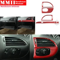 for bmw 6 series m6 e63 e64 2004 2010 car dashboard trim carbon fiber stickers vents light switch glove box door cover interior