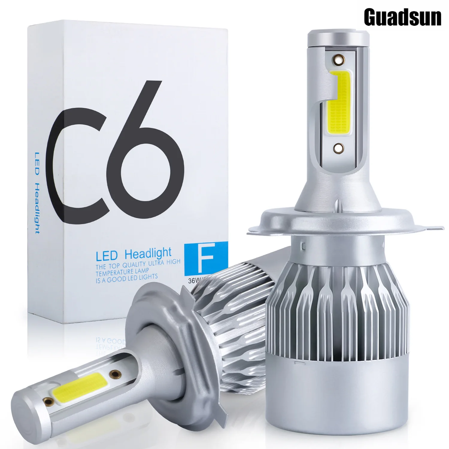 Guadsun C6 LED Car Haedlight H4 H7 H1 H3 H8 H11 H10 H13 9004 9007 6000K HB3 9005 HB4 9004 7200LM 880 9012 HB1 H27 Auto Headlamp