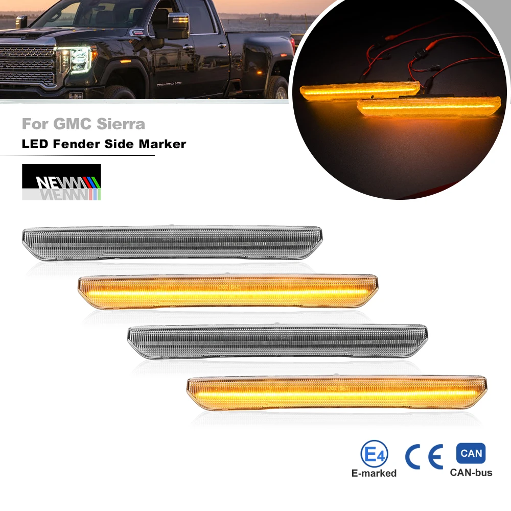 4 шт. для пикапов GMC Sierra 2500HD 3500HD 2020 + F & R