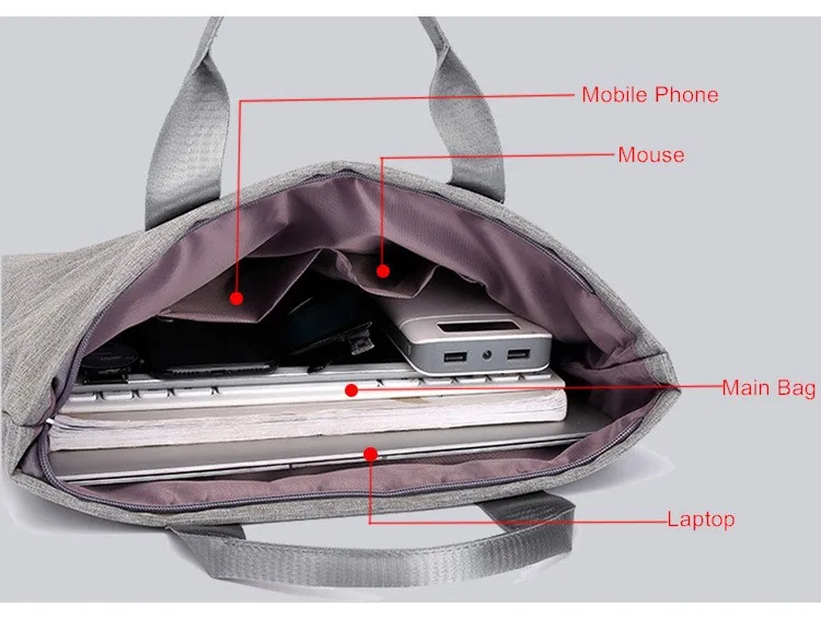 Business Briefcase Laptop Bag Oxford Computer File Handbag Meeting Office Men Women Gift Printing LOGO Customization