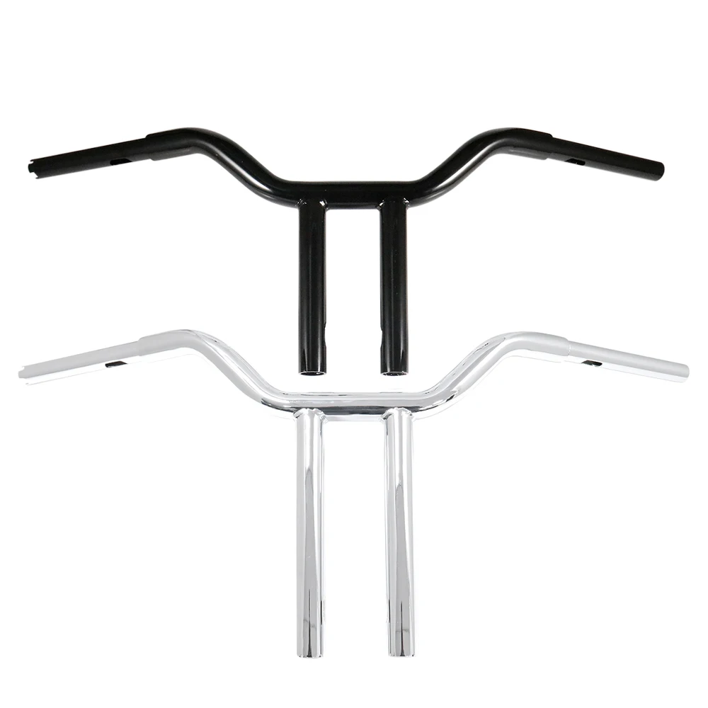 

Retro Motorbike Handlebars 12'' 14'' Rise Pullback T-bars 1'' Handles for Dyna Electra Glide Sportster Touring Road King Softail
