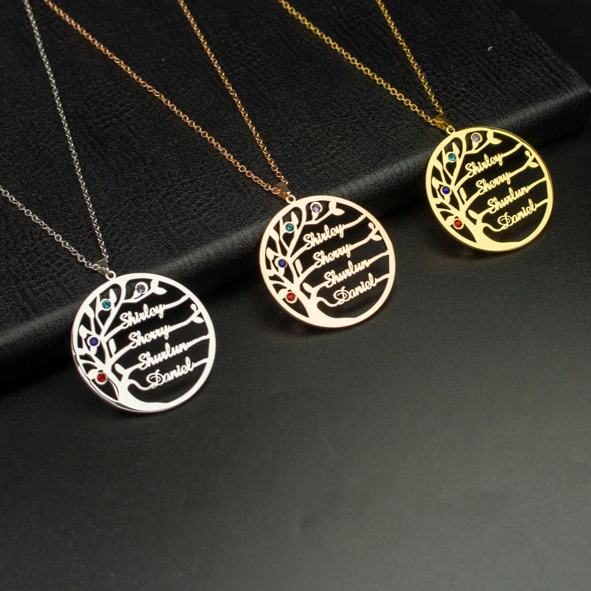 New in Initial Letter Custom Name Necklace for Women Mum Girlfriends 18K Gold Plated Personalized  DIY Birthday Gifts  Jewelry