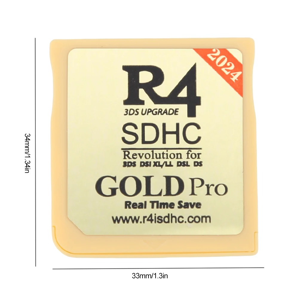 Адаптер R4 Sdhc Для 3ds Dsi Xl/ll Dsl Ds — Цифровая Карта Памяти Со Встроенным Фонариком