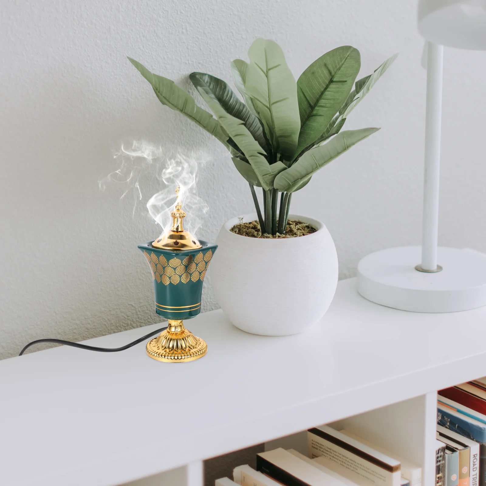 Курильница Уд электрический диффузор для ароматерапии бытовой ретро орнамент