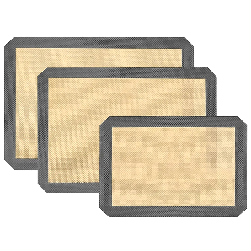 

Силиконовые коврики для выпечки-антипригарный большой коврик для выпечки набор простыней коврики-очень толстые многоразовые коврики для в...